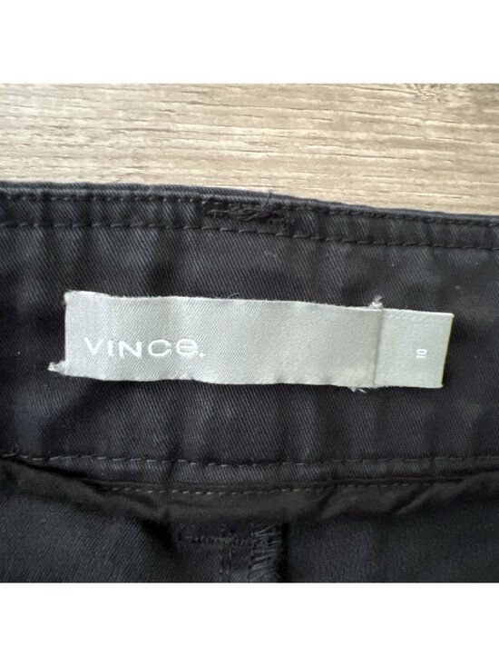 Vince Utility Crop Pants Womens 10 Black Ankle Cropped Belted - Picture 3 of 16